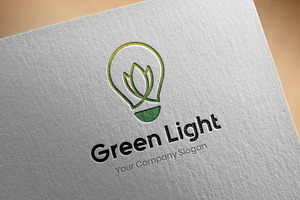 Green Light Logo Template