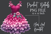 Magenta Spring Watercolor Clipart, an Illustration by Rose Art (Thumbnail 8 of 9)