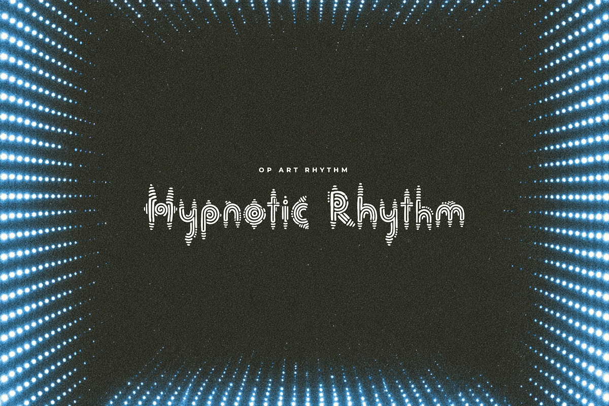 Hypnodot Optical Dot Display Font, a Sans Serif Font by Graphic Spirit (Photo 3 of 8)