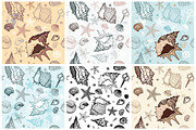 Sea Love Shells. Vector set, an Illustration by katyau (Thumbnail 4 of 5)