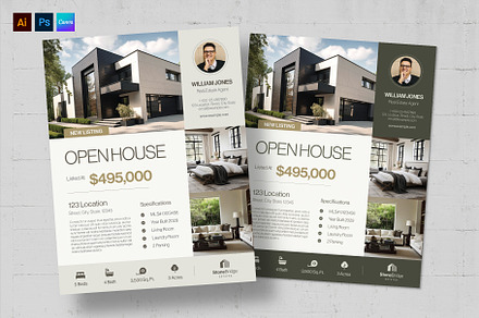 Real Estate Property Listing Sheet, a Flyer Template by BrandPacks