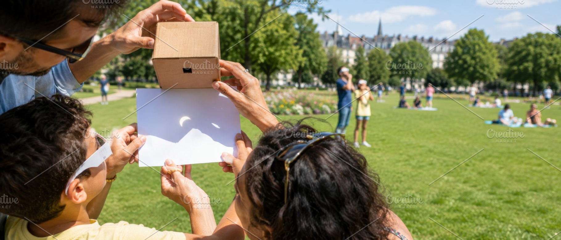 Solar eclipse viewing in european pa, a Photo by Dvoevnore photos
