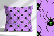 Halloween Spiders on Purple Seamless, a Pattern Graphic by Sharon Schwalbe (Thumbnail 1 of 4)