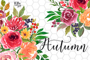 Autumn - Watercolor Flower Clip Art, an Illustration by Elly Studio (Thumbnail 6 of 6)