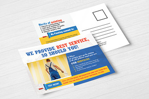 Wall Paints Service Postcard