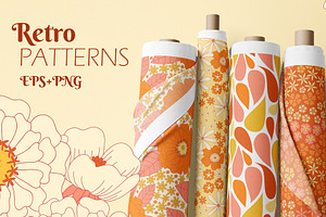 Amazing 70s. Retro Patterns.