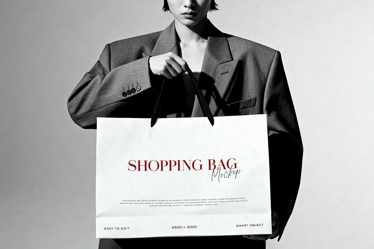 Shopping Bag Mockup, a Product Mockup by Design Squad (Photo 4 of 4)