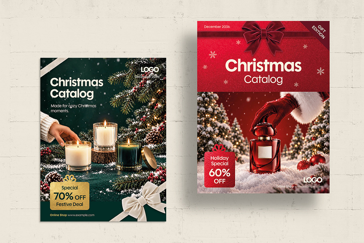 Christmas Catalog Cover Templates, a Brochure Template by BrandPacks (Photo 6 of 7)