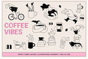 Coffee-Inspired Doodle Collection, an Object Graphic by Marish (Thumbnail 1 of 8)