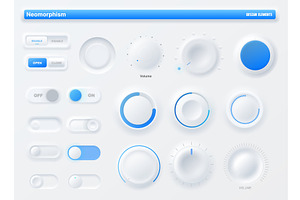 Neumorphic Knob UI Kit, Interface