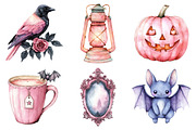 Pink Pastel Goth Halloween, an Illustration by Daily.Designs (Thumbnail 2 of 4)