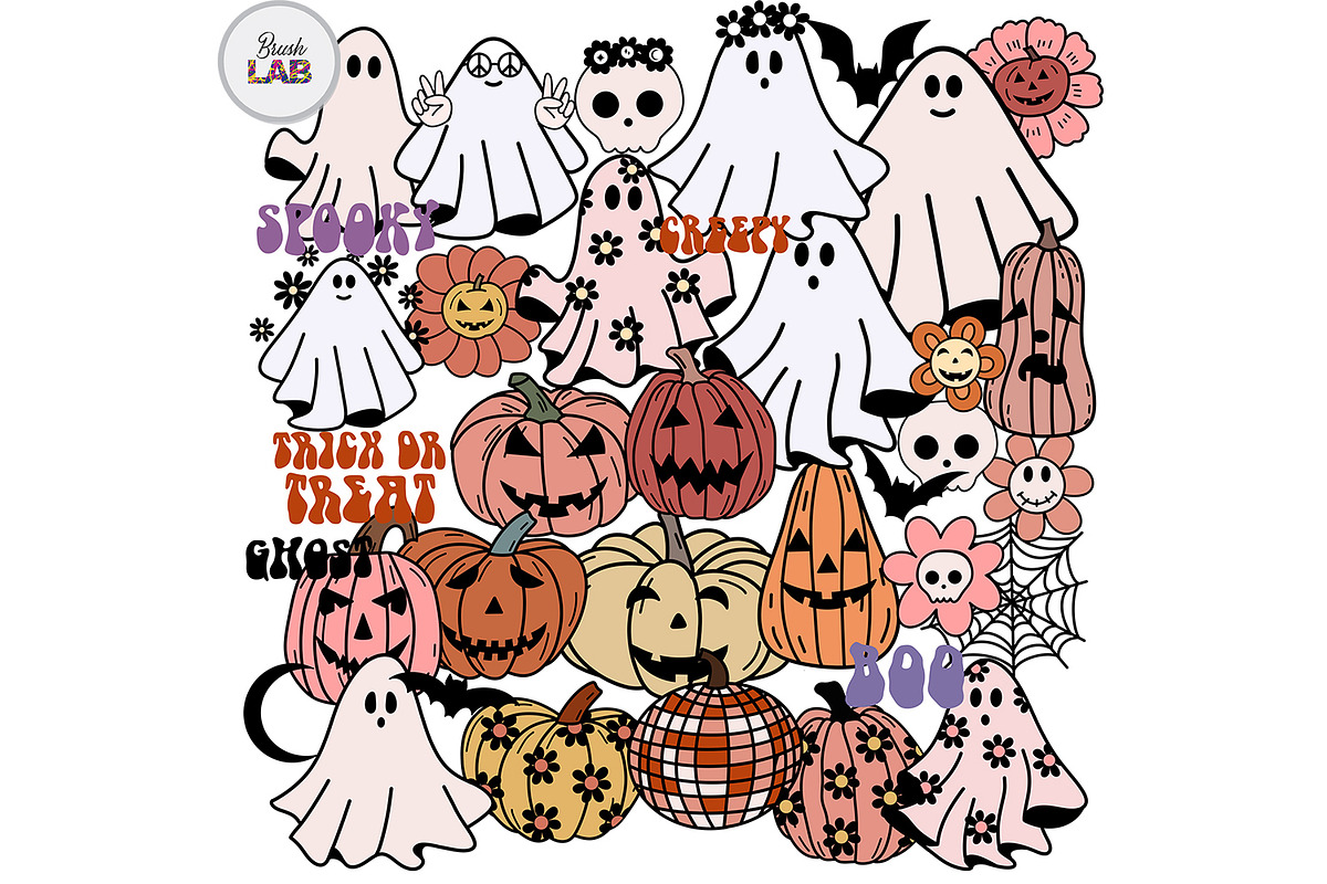 Halloween Procreate Stamps Brushes, a Brushes & More by Brush Lab (Photo 2 of 6)