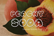 Bubble Display Font - Peachy Soda, a Handwritten Font by ZoloDesignHub (Thumbnail 1 of 7)