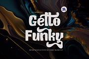 Getto Funky - Display Font, a Sans Serif Font by FHFont (Thumbnail 1 of 9)