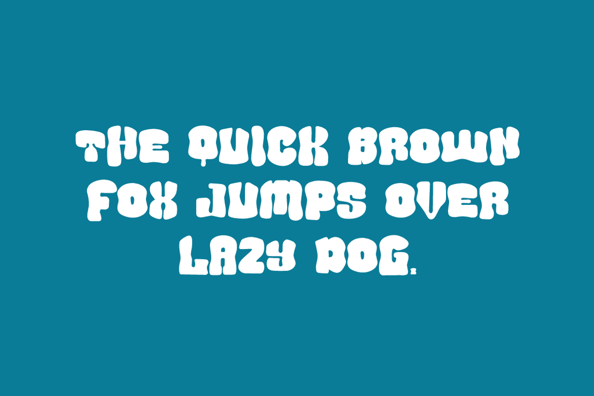 Measur Contina - Groovy Retro Font, a Sans Serif Font by Iqsiart Studio (Photo 4 of 7)