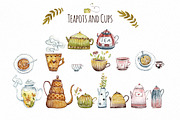 Watercolor images. Tea time, an Illustration by talloshau's illustrations (Thumbnail 3 of 8)