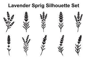 Lavender Stem Silhouette Collection