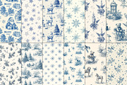 Vintage Christmas Pattern Collection, a Pattern Graphic by Olya Creative (Thumbnail 2 of 21)