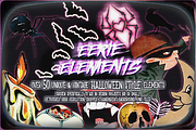 Retro Halloween Horror Collage Pack, an Object Graphic by Retro Black Studio (Thumbnail 9 of 19)