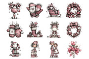 Whimsical Christmas Clipart, an Illustration by Design Market (Thumbnail 3 of 3)
