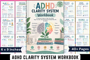 ADHD Clarity System Workbook, a Stationery Template by Designmela01 (Thumbnail 1 of 6)
