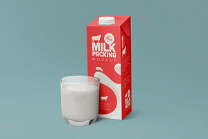 Milk Carton Mockups