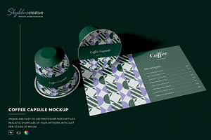 Coffee Capsules Mockup, an Advertising Mockup by skybluecreative