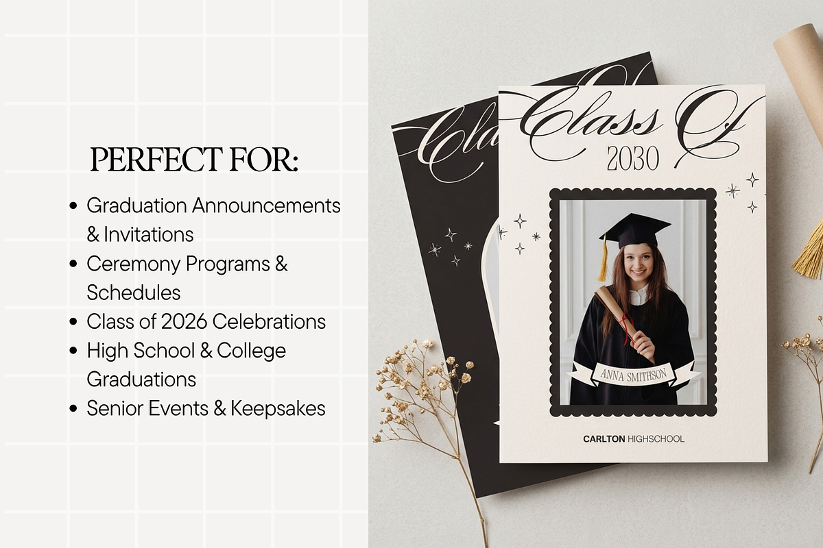 Graduation Templates Bundle, a Stationery Template by Anna Design Studio (Photo 7 of 9)
