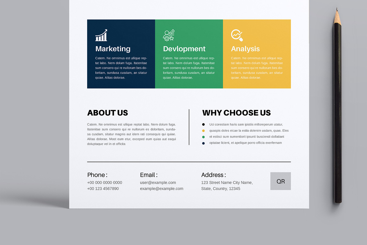 Corporate Flyer Layout, a Flyer Template by MightyDesign (Photo 3 of 8)