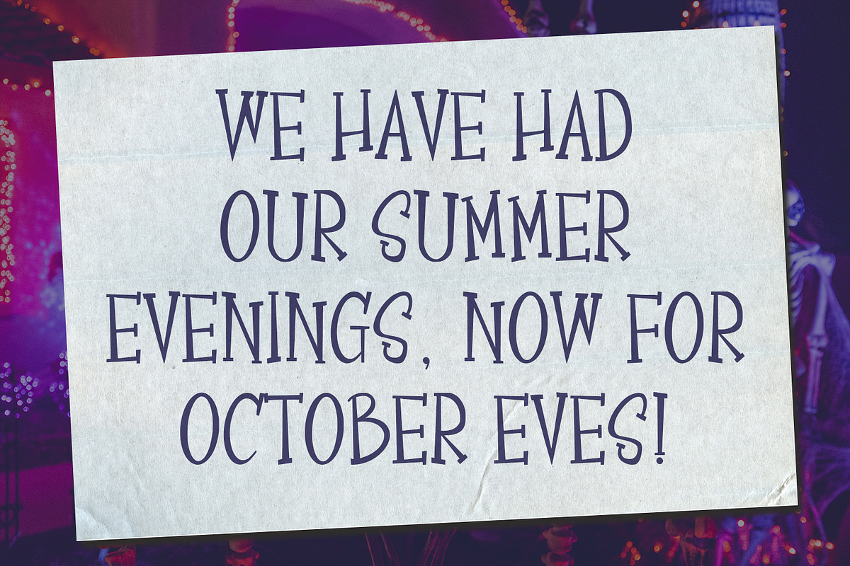 Magicullos Halloween Display Font, a Serif Font by Maulana Creative (Photo 7 of 7)