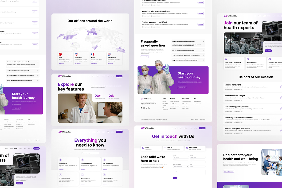 WellnesHub - Multipurpose Healthcare, a Landing Page Template by Agensip Design Agency (Photo 2 of 10)