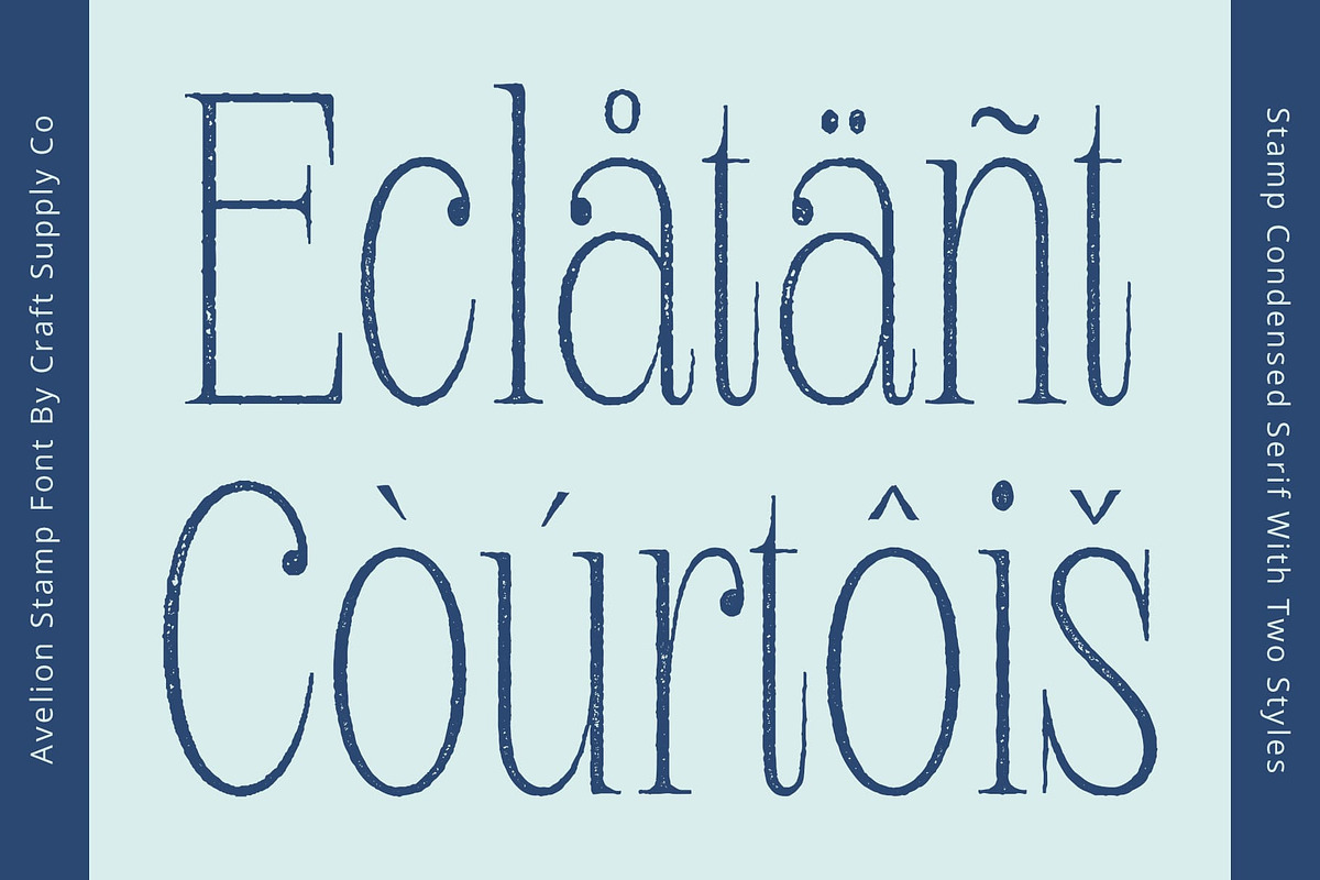 Avelion Stamp, a Serif Font by Craft Supply Co. (Photo 6 of 8)