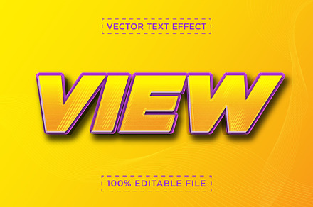 Vector Style 3D Text Effect