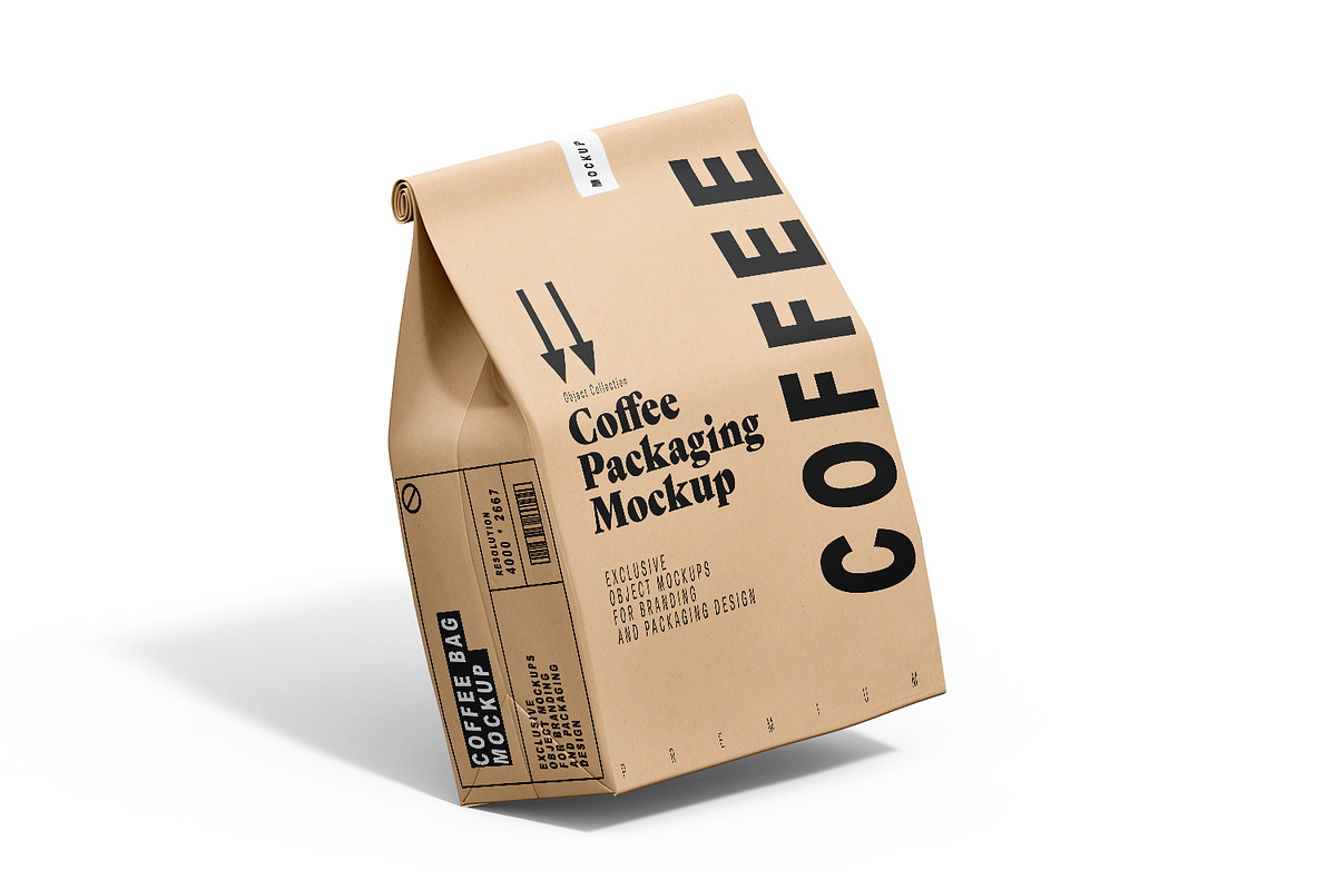 Coffee Bag Packaging Mockup PSD, a Packaging Mockup by pixelmock (Photo 9 of 19)