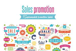Sales promotion tag vector