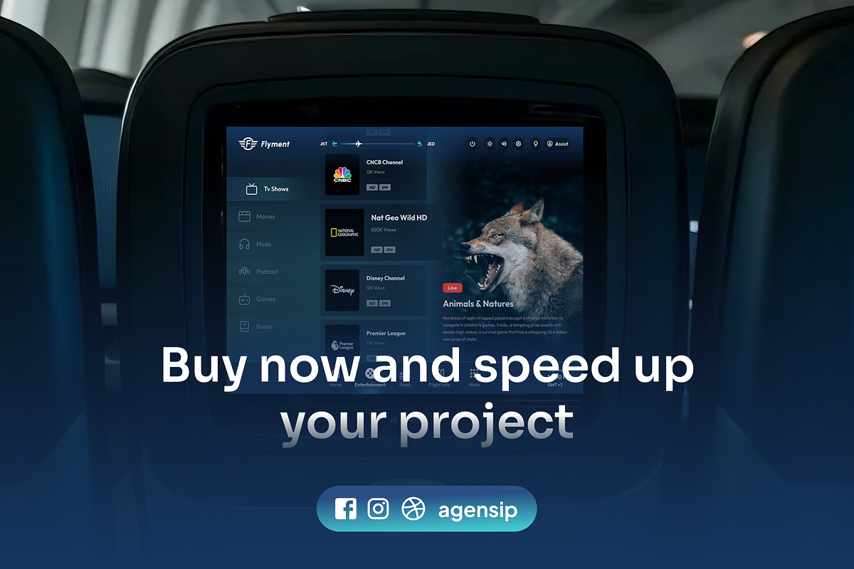 Flyment - SAAS Entertainment UI Kit, an UI Kit Template by Agensip Design Agency (Photo 10 of 10)