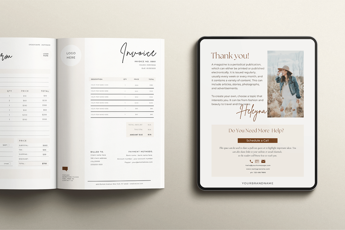 Client Welcome Packet Canva Template, a Magazine Template by Hellohastore (Photo 8 of 10)