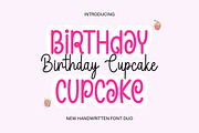 Birthday Cupcake Duo, a Script Font by DN Creative (Thumbnail 1 of 8)