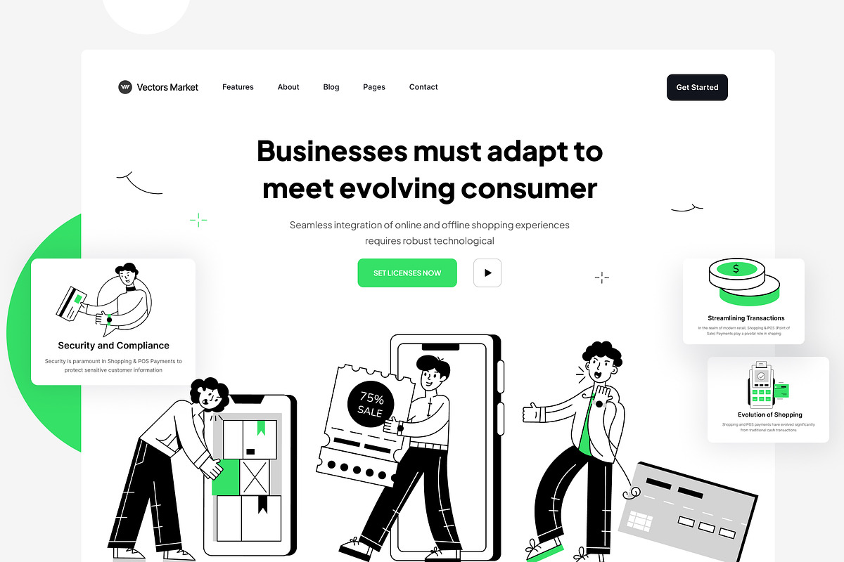 Shopping and POS Payment Illustratio, a Person Illustration by Vectors Market (Photo 4 of 7)