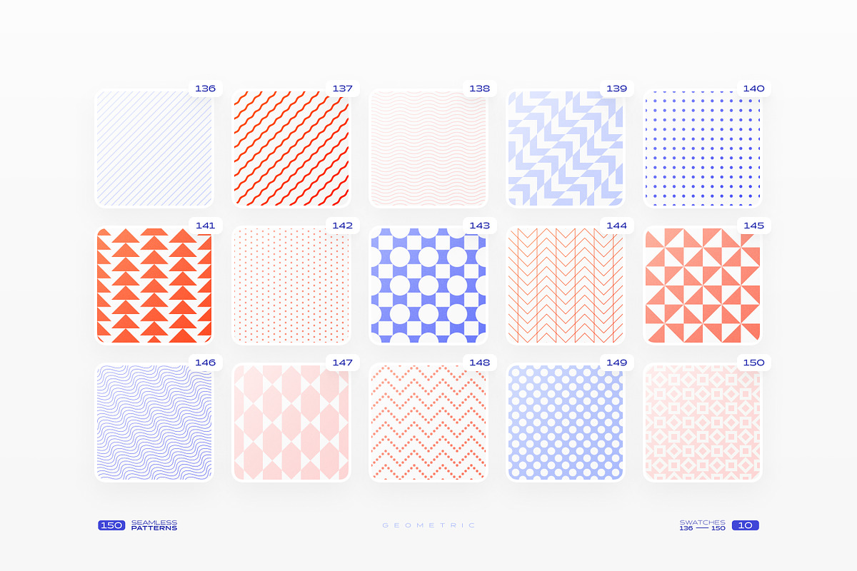 150 Geometric Seamless Patterns Set, a Pattern Graphic by Samolevsky (Photo 19 of 20)