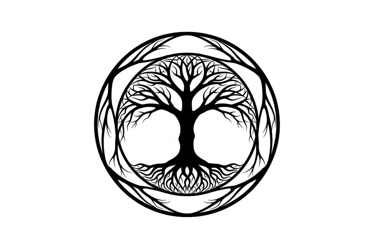 Tree of Life Circle Frame Bundle, an Illustration by Gaye Art (Photo 23 of 51)