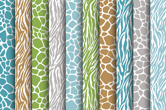Boys Safari Animal Print Papers