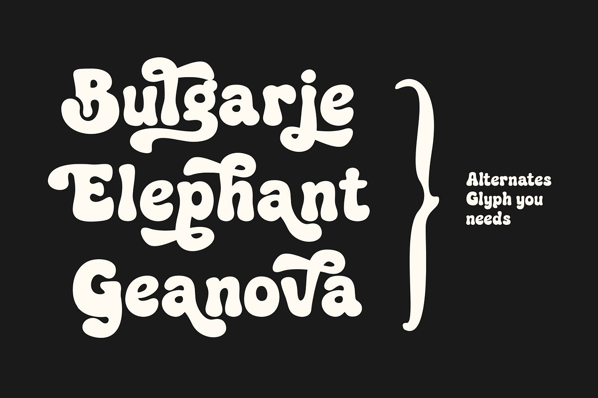 Bultik Retro Bubble Font for Groovy, a Slab Serif Font by WhymoreArt (Photo 4 of 12)