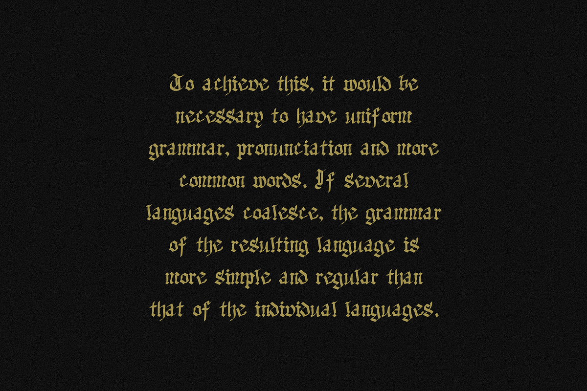Dark Obelisk Gothic Blackletter Font, a Blackletter Font by Ashiya Pixel (Photo 4 of 6)