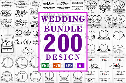Wedding SVG Bundle, Wedding Sign SVG