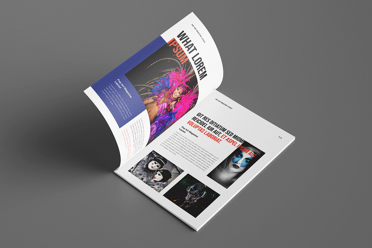 Pop Art Magazine Template Design, a Magazine Template by Seeing-art (Photo 5 of 11)