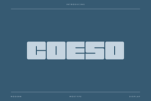 Coeso - Modern Condensed Typeface