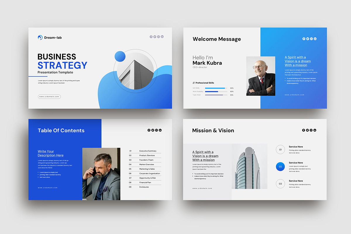 Business Strategy Presentation, a Presentation Template by Dream-Lab (Photo 2 of 5)
