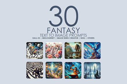 Fantasy Image Prompts, a Decorative Illustration by Digital Art Creations