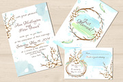 Watercolor cotton boho set, a Texture Illustration by artdreamer (Thumbnail 3 of 3)